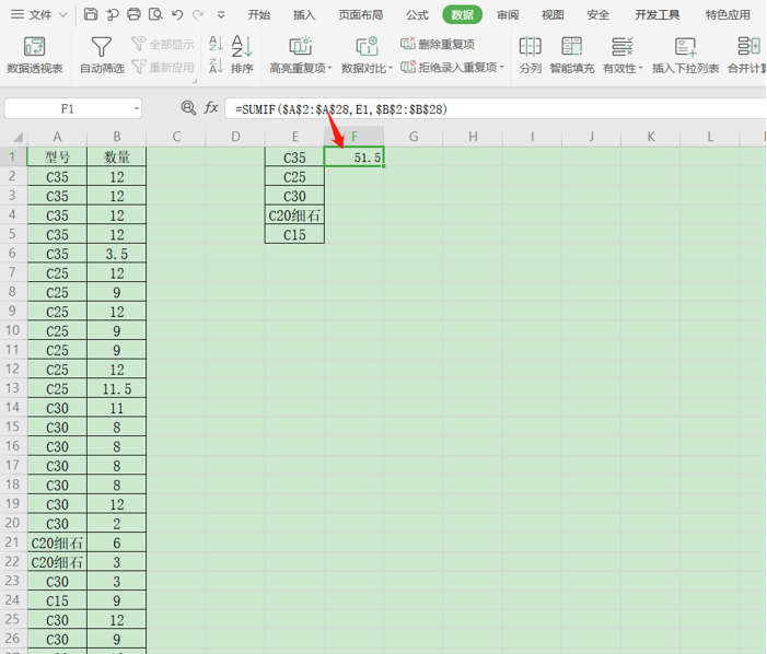 Excel中重复项求和的方法-小平平