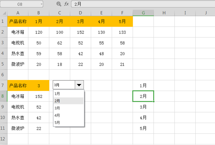 Excel 中怎么制作动态表格-小平平