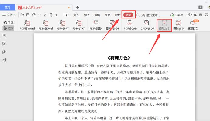 如何从PDF文件中快速提取文字-小平平