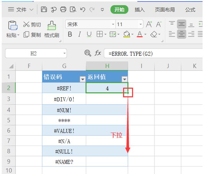 Excel表格技巧—如何用ERROR.TYPE函数返回错误类型与代号-小平平