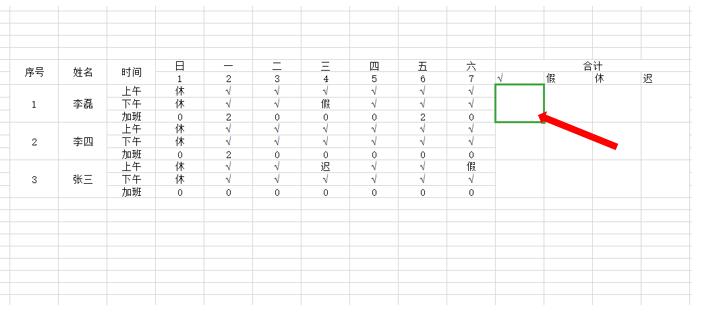 Excel表格技巧—如何用 COUNTIF 函数统计员工考勤状况-小平平